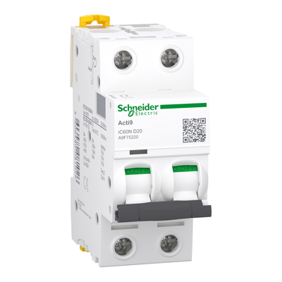 ������ A9F75220 iC60N 2P 20A D �������������� ����������� Schneider Electric ���� 2250 ��� � ��� �������� �������